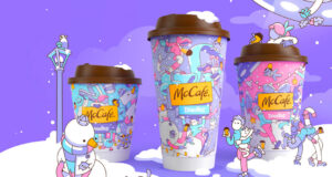 McDonald’s Doodles NFT holiday campaign blends festive coffee cups with digital collectibles