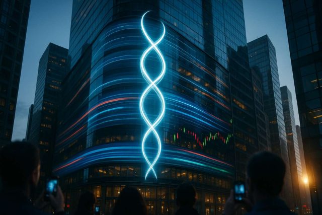 Gemini IPO Pops in Nasdaq Debut, Raising $425M and Testing Investor Appetite for Crypto Stocks Symmetrical light trails over a glass Nasdaq facade at dawn symbolize the Gemini IPO as GEMI debuts on Nasdaq, highlighting strong retail-driven momentum.